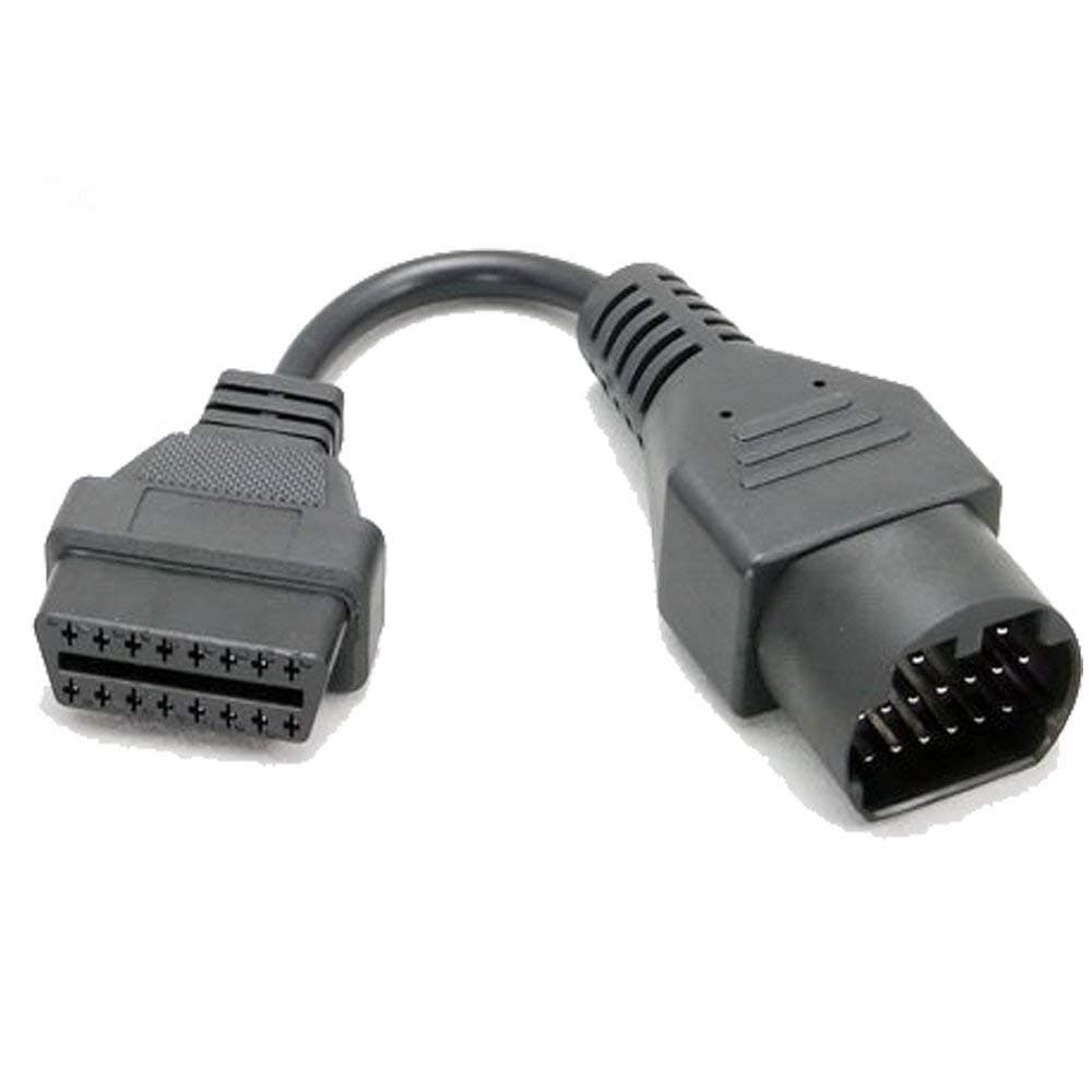 E-Car Connection New OBD 17 Pin OBD to OBDII 16 Pin OBD2 Diagnostic Adapter Connector Adapter Cable for Mazda