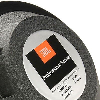 Original high Frequency JBL 2446H-B by Harman Titanium Horn Driver 8 Ohm 3-Bolt Speaker