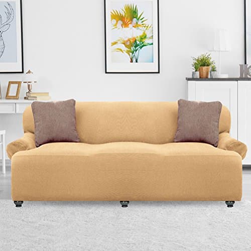 Renaissance Soft Fabric Sofa Slipcover, Beige