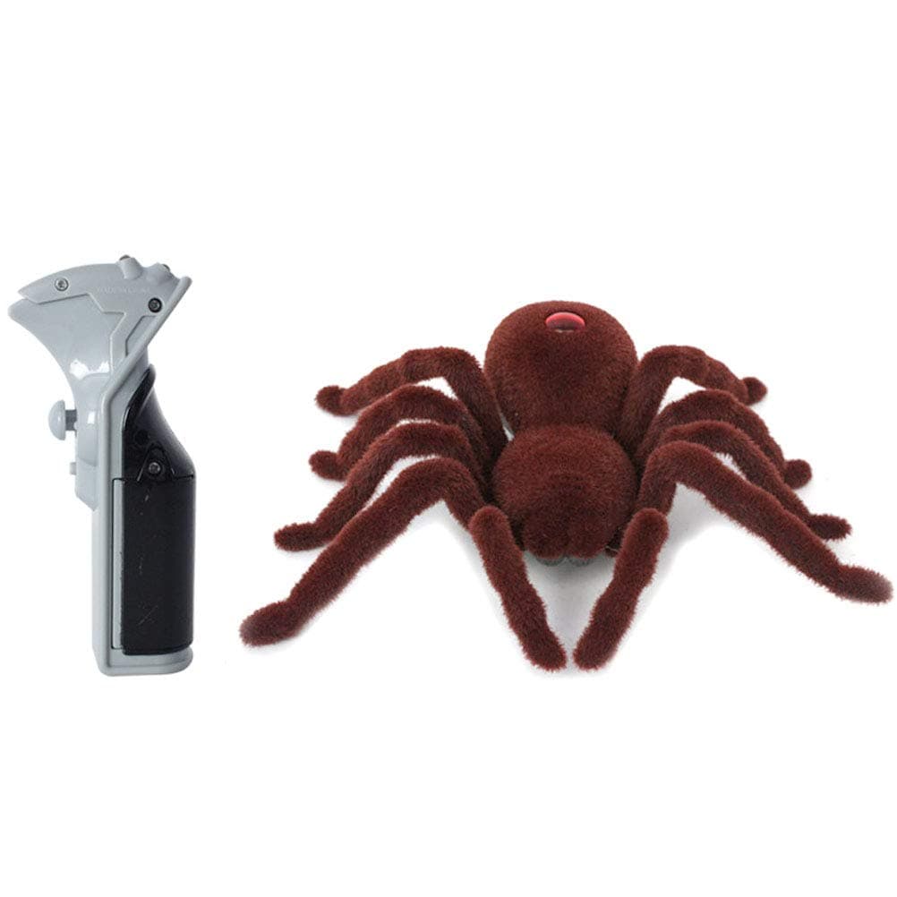 Remote Control RC Spider 11" Realistic Spider Halloween Decor Scary Prank Gag Gift Model