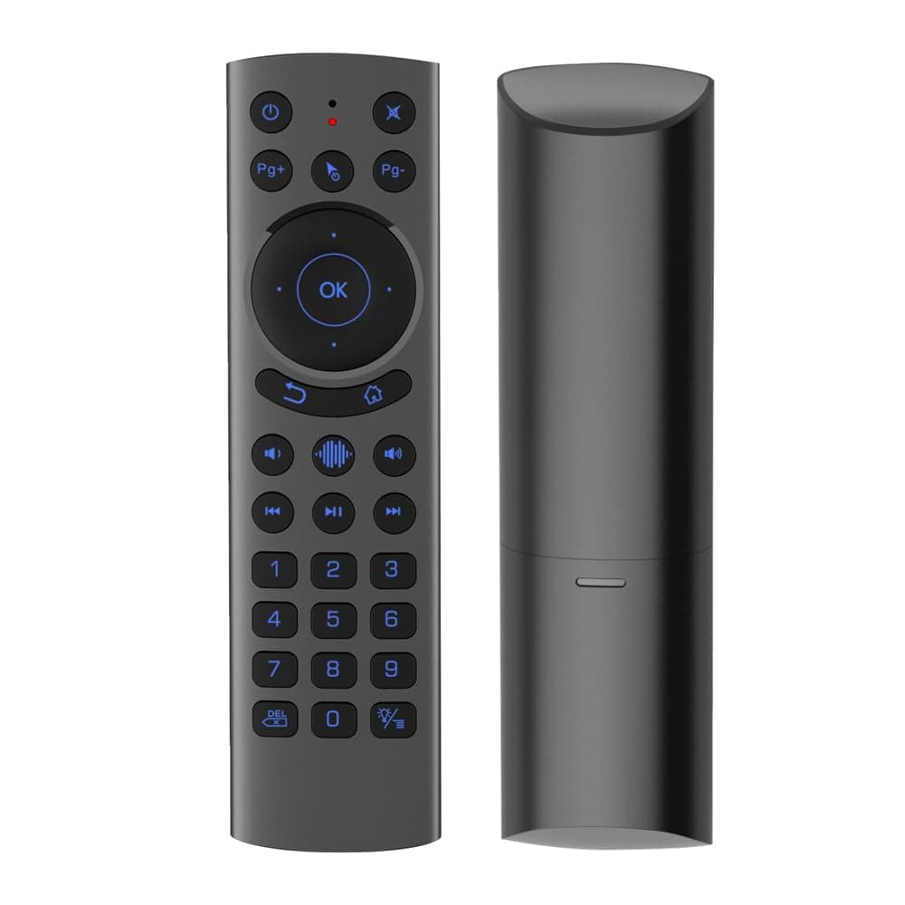 Azonee Wireless Bluetooth 5.0 Voice Backlit Remote Control, Universal Remote Control with 2.4G USB & Gyroscope IR Learning for Android TV Box (G20S Pro Plus)