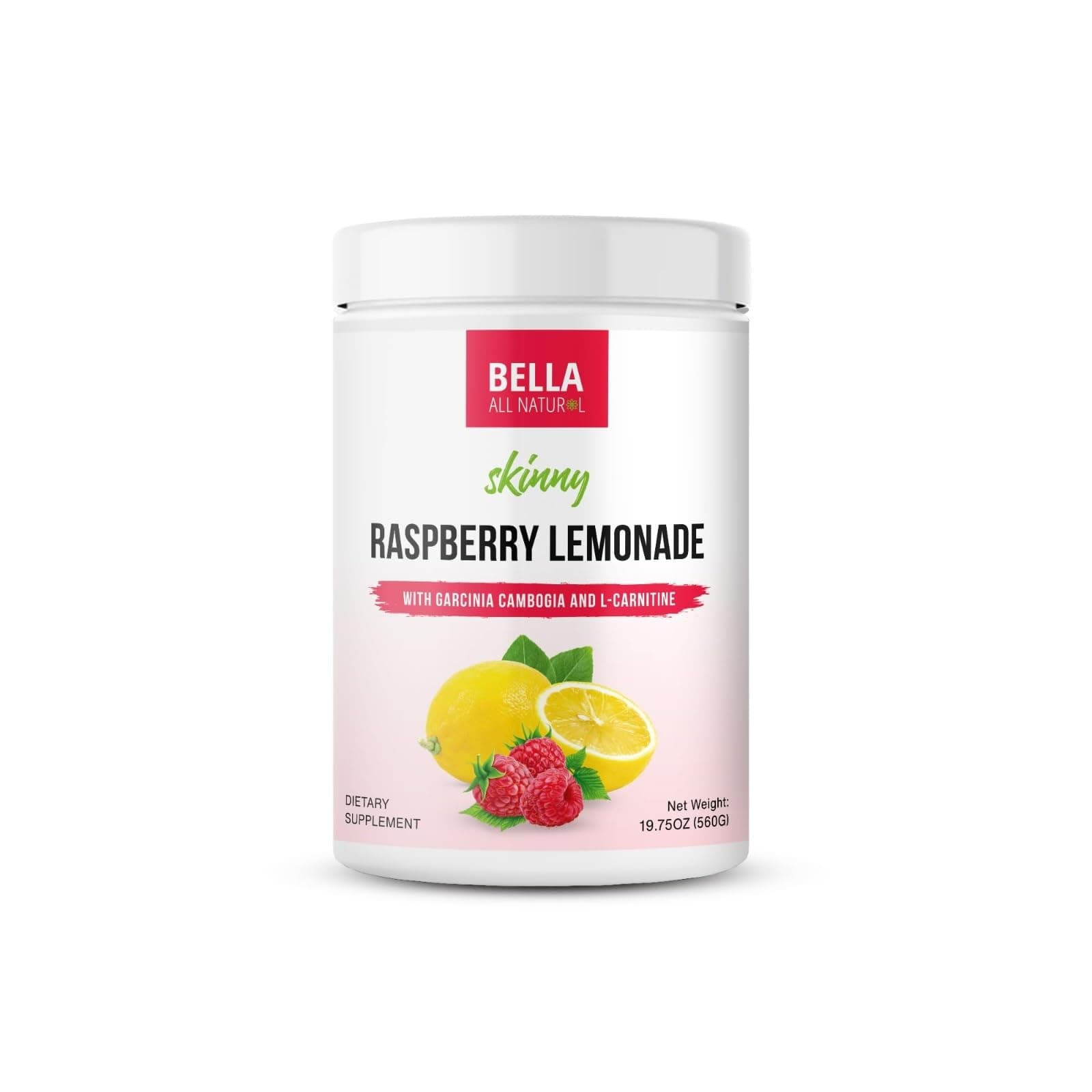 Bella All Natural Skinny Lemonade - Raspberry Flavor, 560g