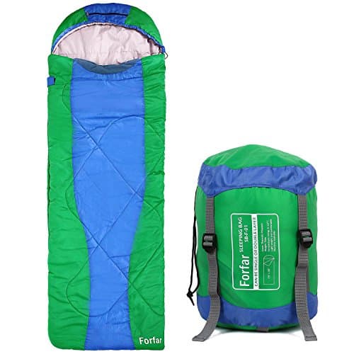 Forfar Sleeping Bag Envelope Outdoor Single 2-pound Camping Hiking Folding Lightweight Sleeping Bag