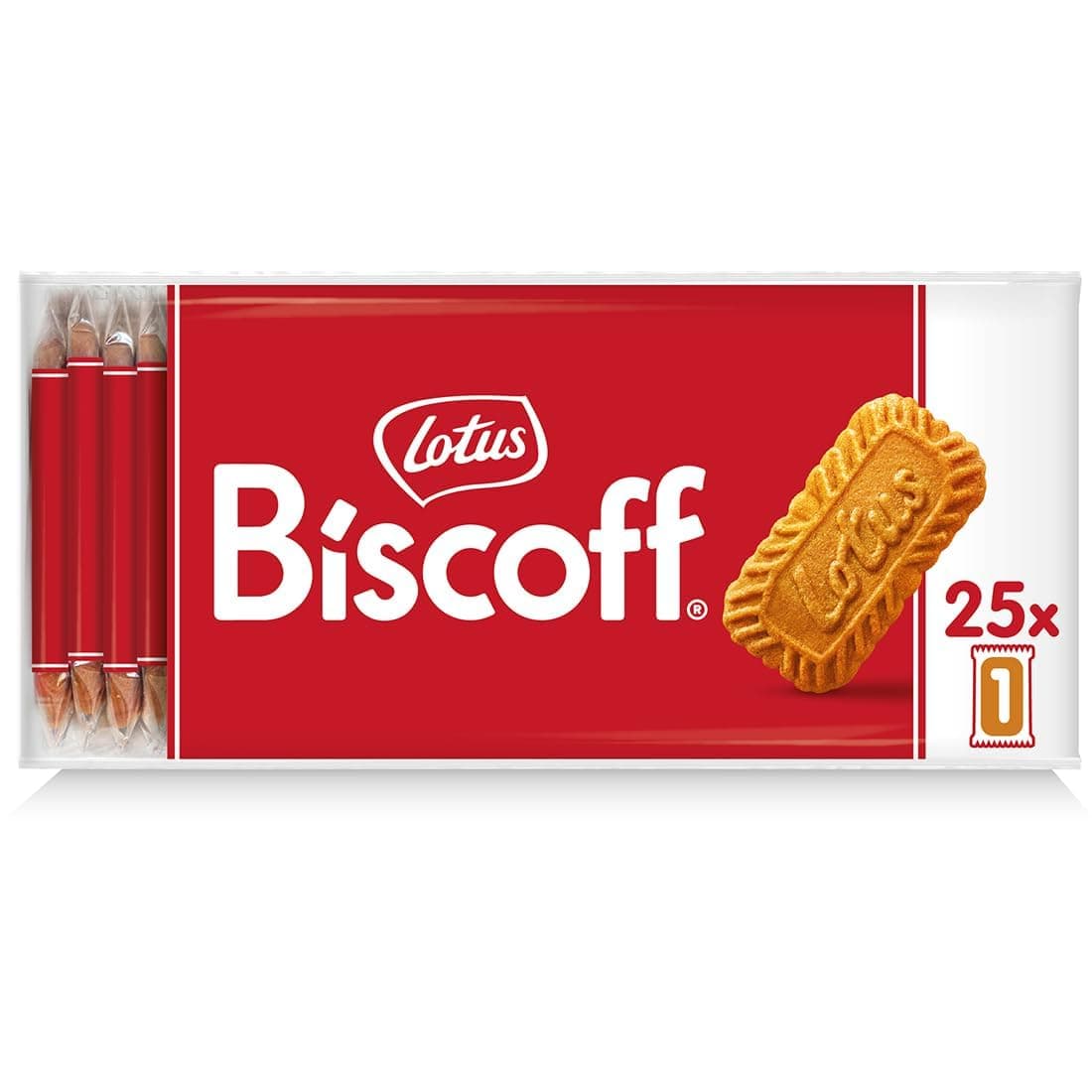 Biscoff Lotus | Belgian Speculoos | Caramelized Biscuit Cookies |Wheat| Non-Gmo And Vegan | 1P X 25 Counts | 156G | Pack Of 1