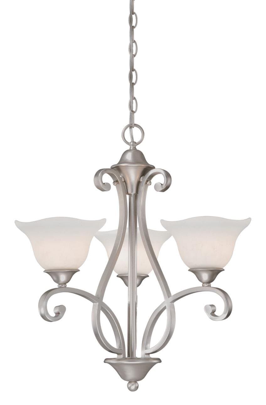 Caspian 3 Light Chandelier Finish: Brushed Nickel