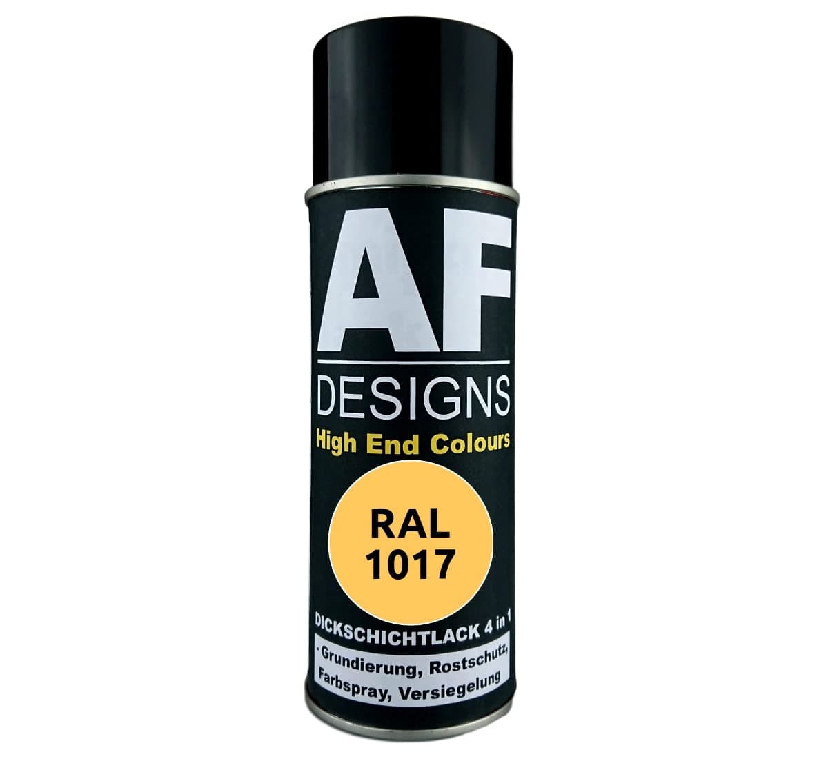 Alex Flittner Designs Rust Protection Paint 4-in-1 RAL 1017 Saffron Yellow Metal Protective Paint Spray Rust Protection Paint Spray Can
