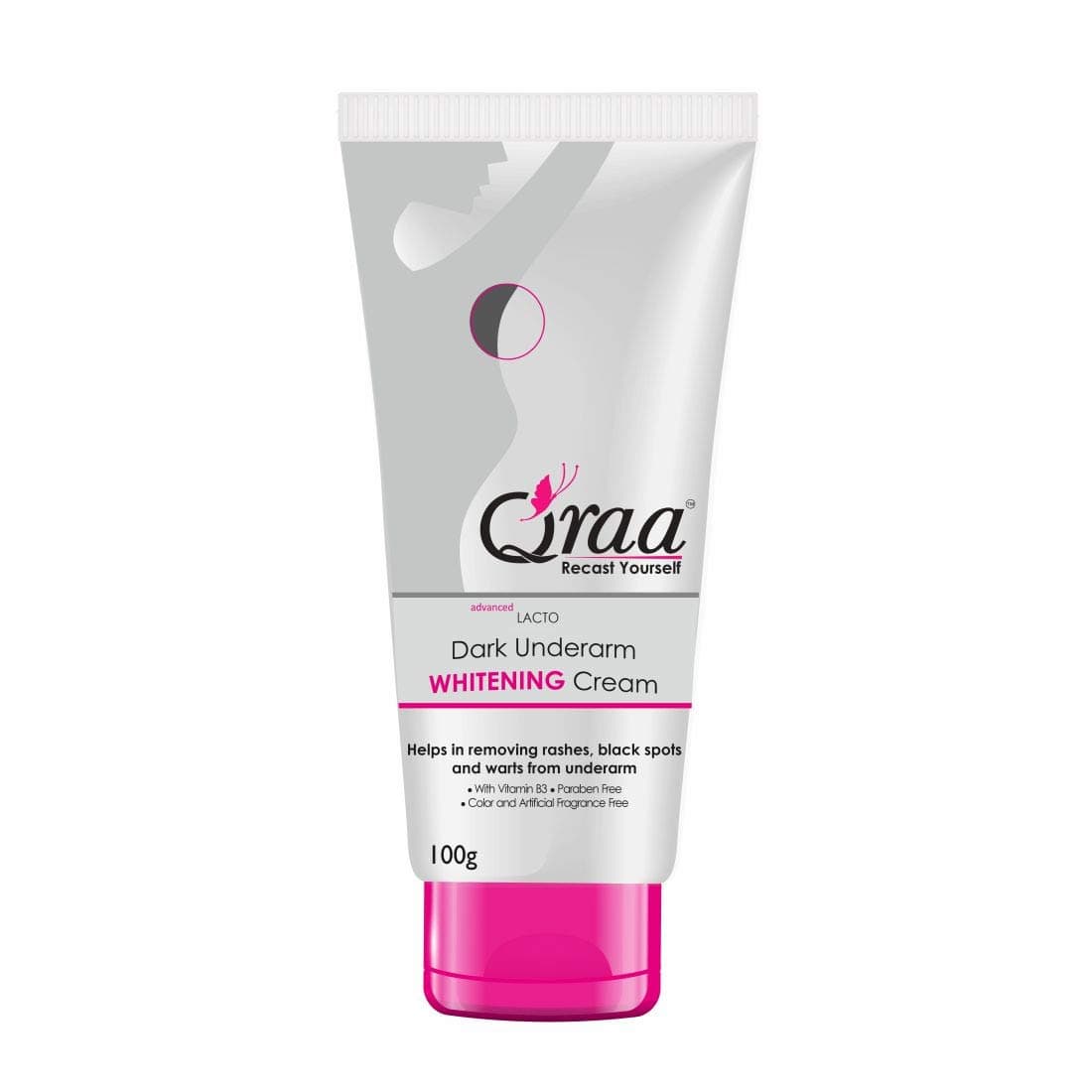QraaUnderarm Whitening Cream, 100g