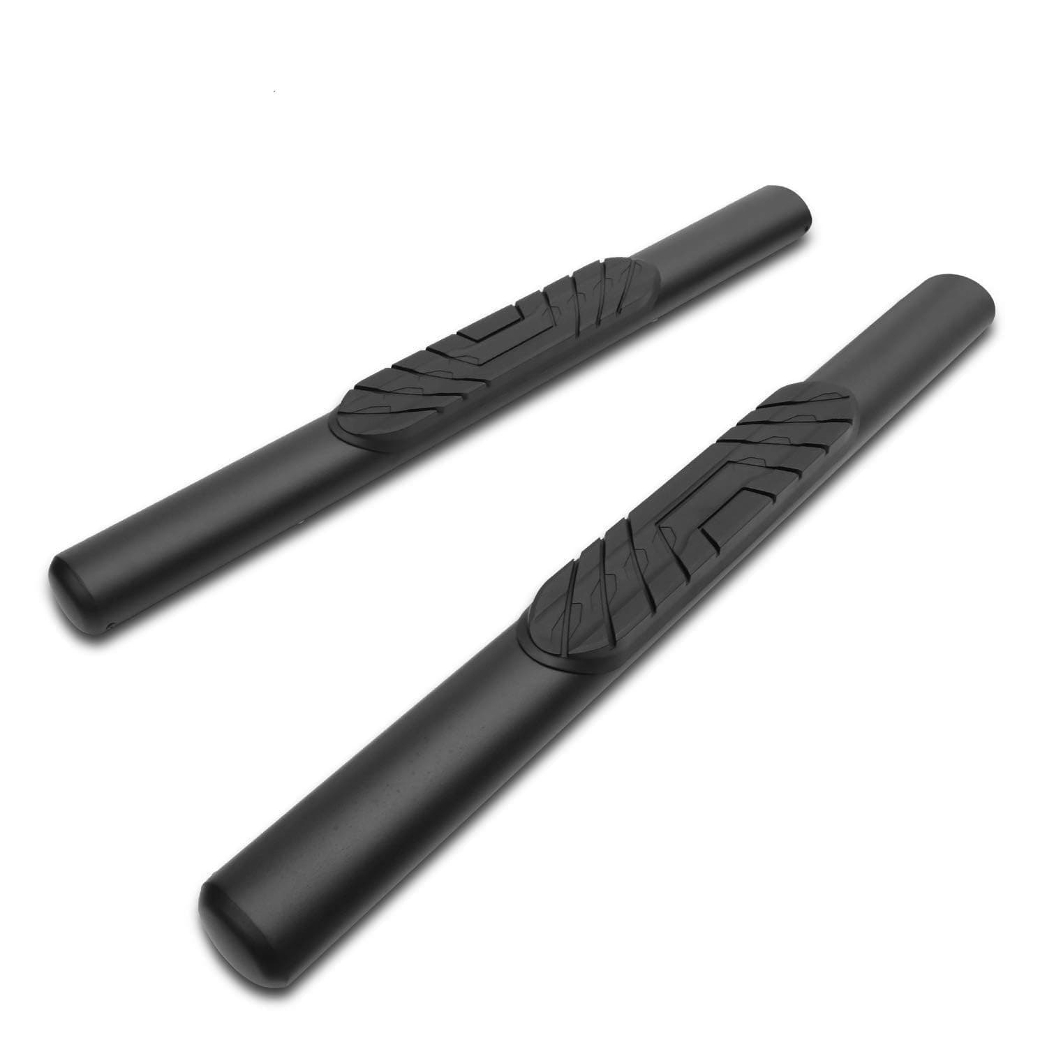 TAC 4" Side Steps Running Boards Fit 2018-2019 Jeep Wrangler JL 2 Door SUV Oval Texture Black Side Bars Step Rails Nerf Bars Off Road Accessories (2 pcs)