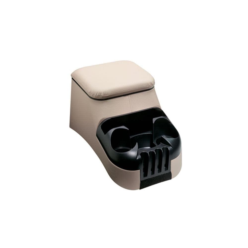 Clutter Catcher Full Size Upholstered Bench Seat Console, Taupe (30014)