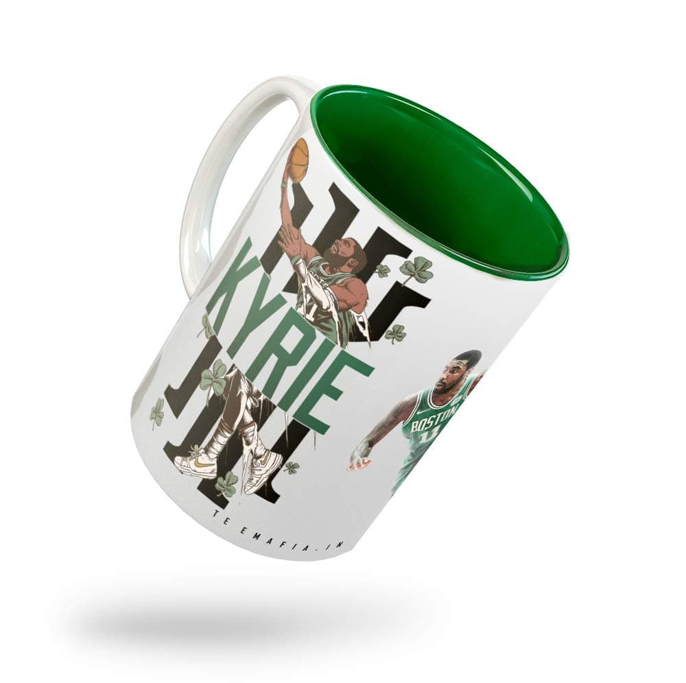 Tee Mafia Kyrie Irving Printed Ceramic Coffee Mug (Multicolour, 330 ml)