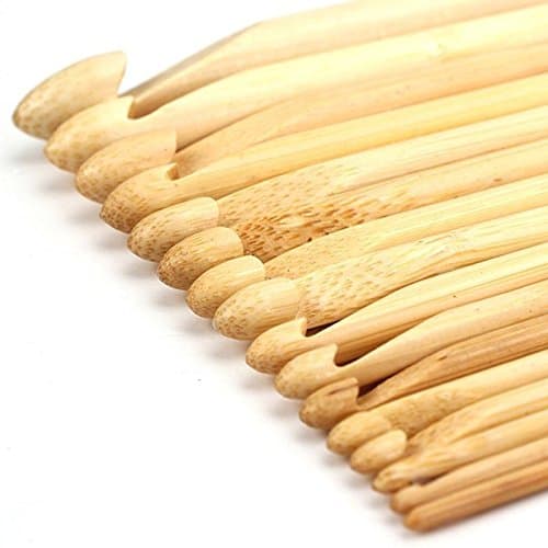 16 Sizes/Set Bamboo Knitting Weave Needle Crochet Hooks Craft Tool