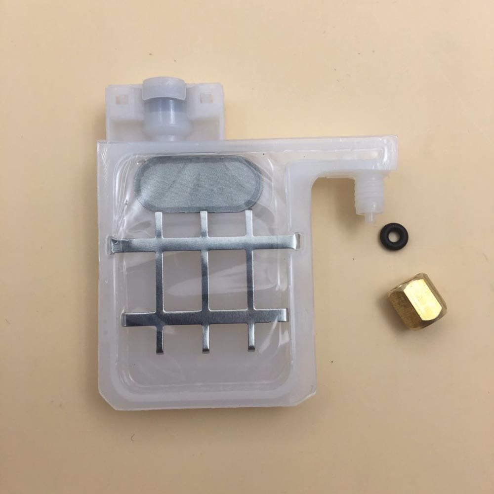 10PCS DX5 Printhead eco Solvent Printer Ink Damper with Connector for Mutoh Galaxy Allwin Human Xuli Plotter - 4x3mm Ink Tube