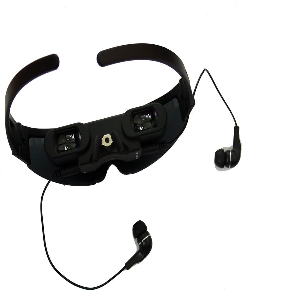 OKSTATION Portable 52" 4:3 Wide Screen 320k Pixels Virtual Private Cinema Theater Digital Video Eyewear Glasses Black