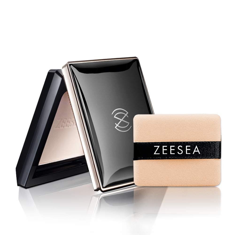 ZEESEA Pressed Powder Makeup Silky Touch Magic Compact Powder Foundation,Waterproof, Setting, Mattifying, Lightweight, Long Lasting, Concealer #M00 Light Skin