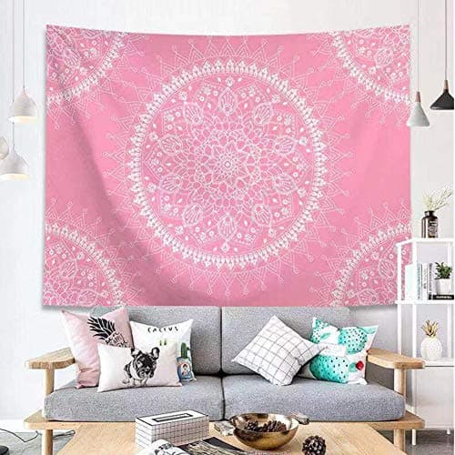Jiamingyang Indian Mandala Flower Printed Tapestry Wall Hanging Tapestries Boho Bedspread Beach Towel (Large/80" x 60", Pattern 10)