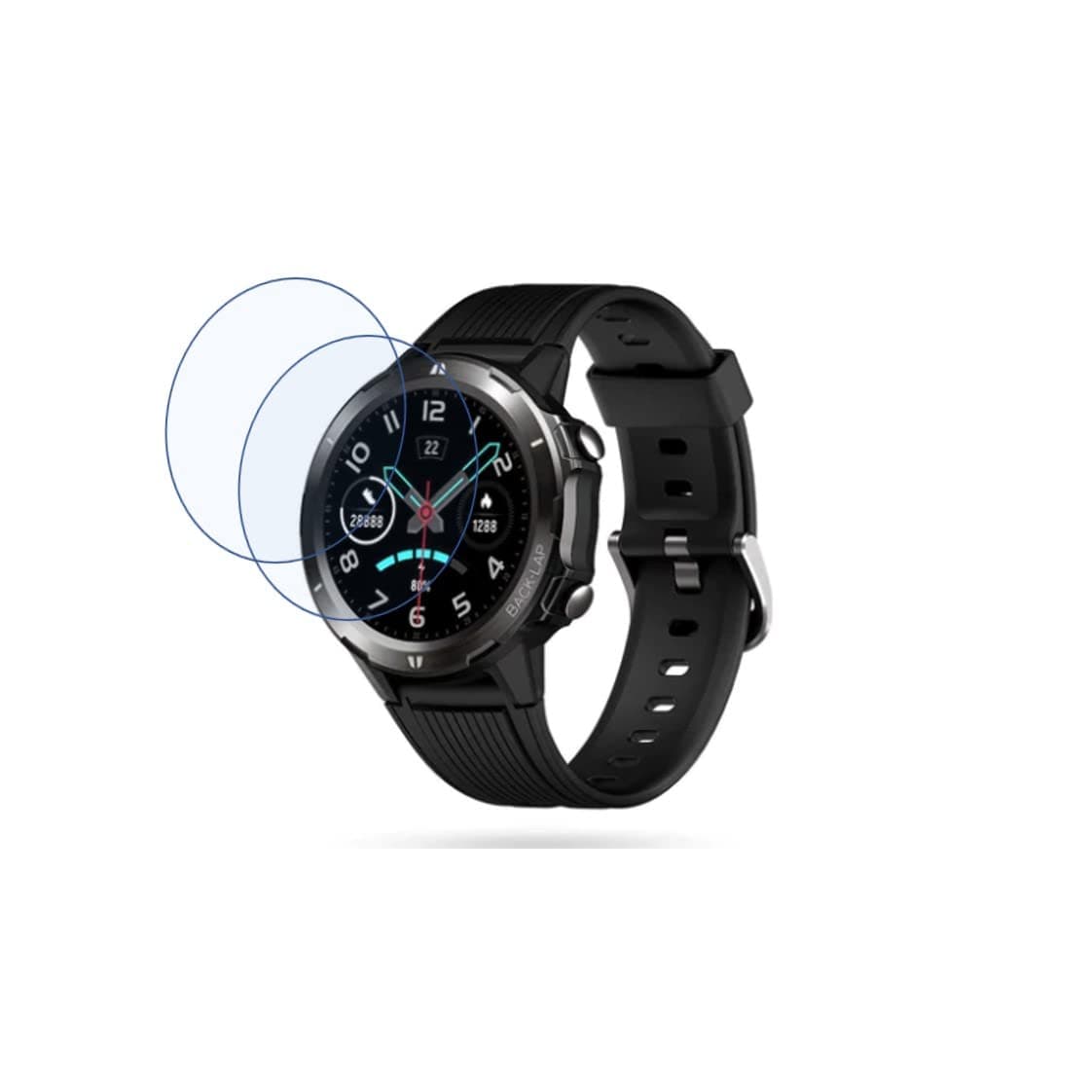 DVTECH® (Pack of 02) Flexible Unbreakable Scratch resistance Smartwatch Screen Protector Compatible For PORTRONICS KRONOS ALPHA (Not a Tempered glass)