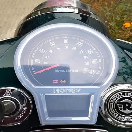 GadiBike Dashboard Screen Protector Speedometer Cover/Cap for Royal Enfield Reborn Classic 350