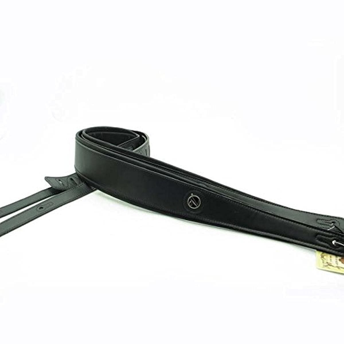 Vorson E011BK Padded Standard Leather Guitar Strap, Black