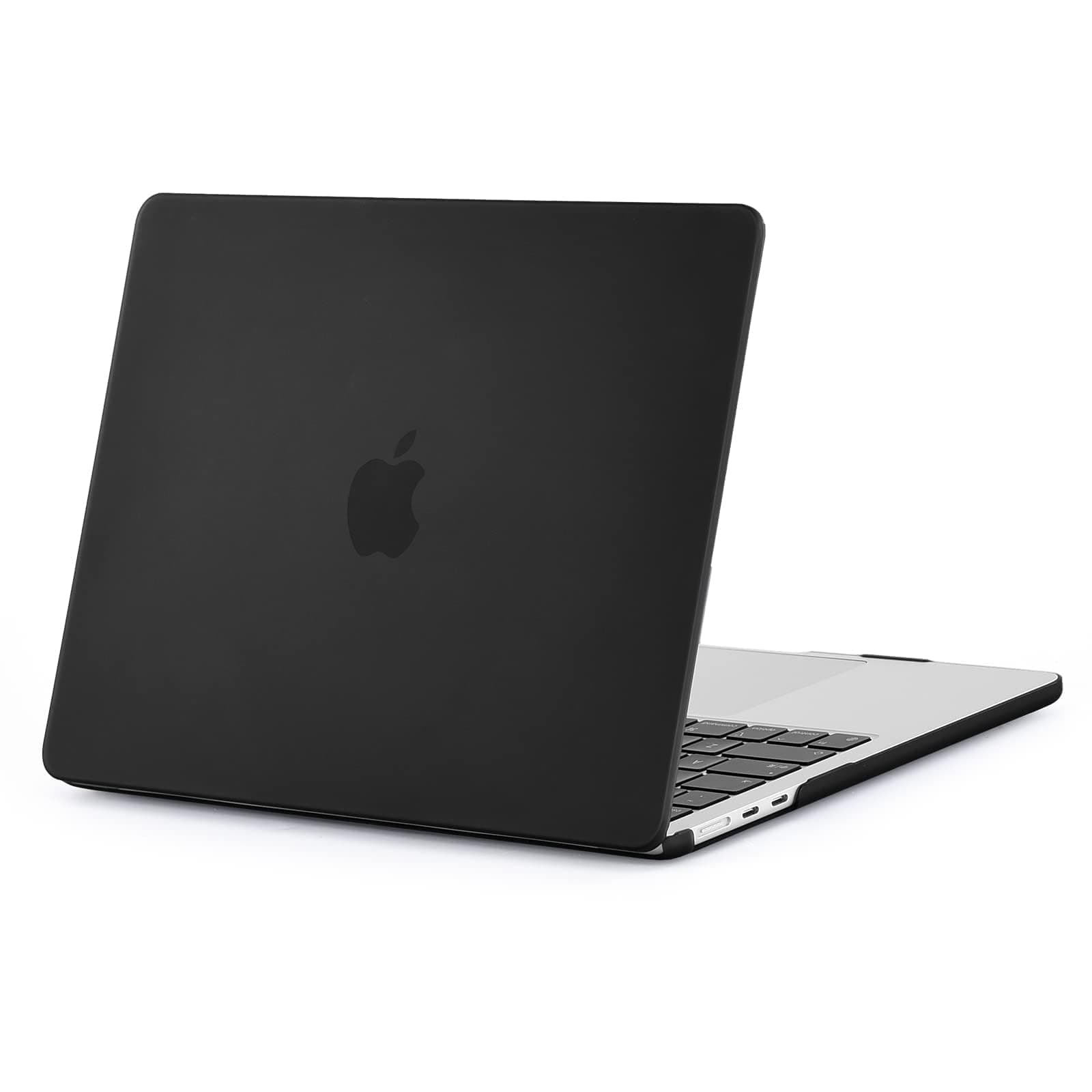 EooCoo Case Compatible for New MacBook Air 13.6 inch 2025 2024 2022 Release,M4 A3240 M3 A3113 M2 A2681 with Touch ID,M2 M3 M4 Air 13 Laptop Protective Plastic Hard Shell Cover,Matte Surface, Black