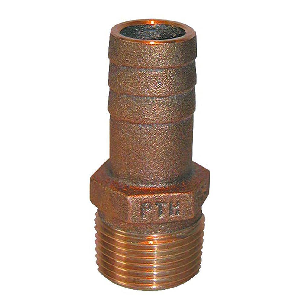 Groco3/4" NPT x 3/4" ID Bronze Pipe to Hose Straight Fitting
