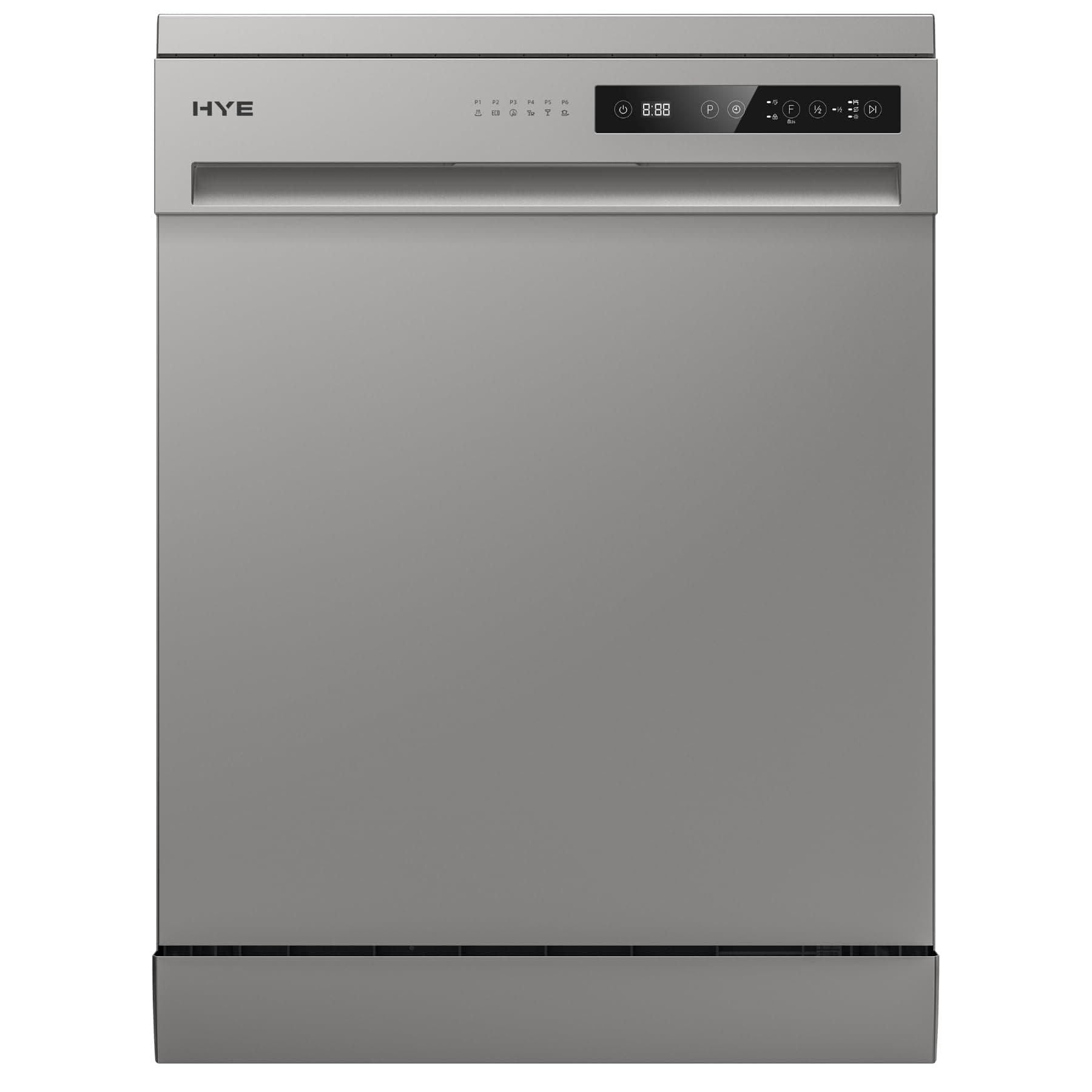 Dishwasher - Freestanding Dishwasher With 14 Place Settings, 60cm, Full Size Design, Silver, ECO Program, Quick Wash, Quiet (49 dB) - DW0114PS25