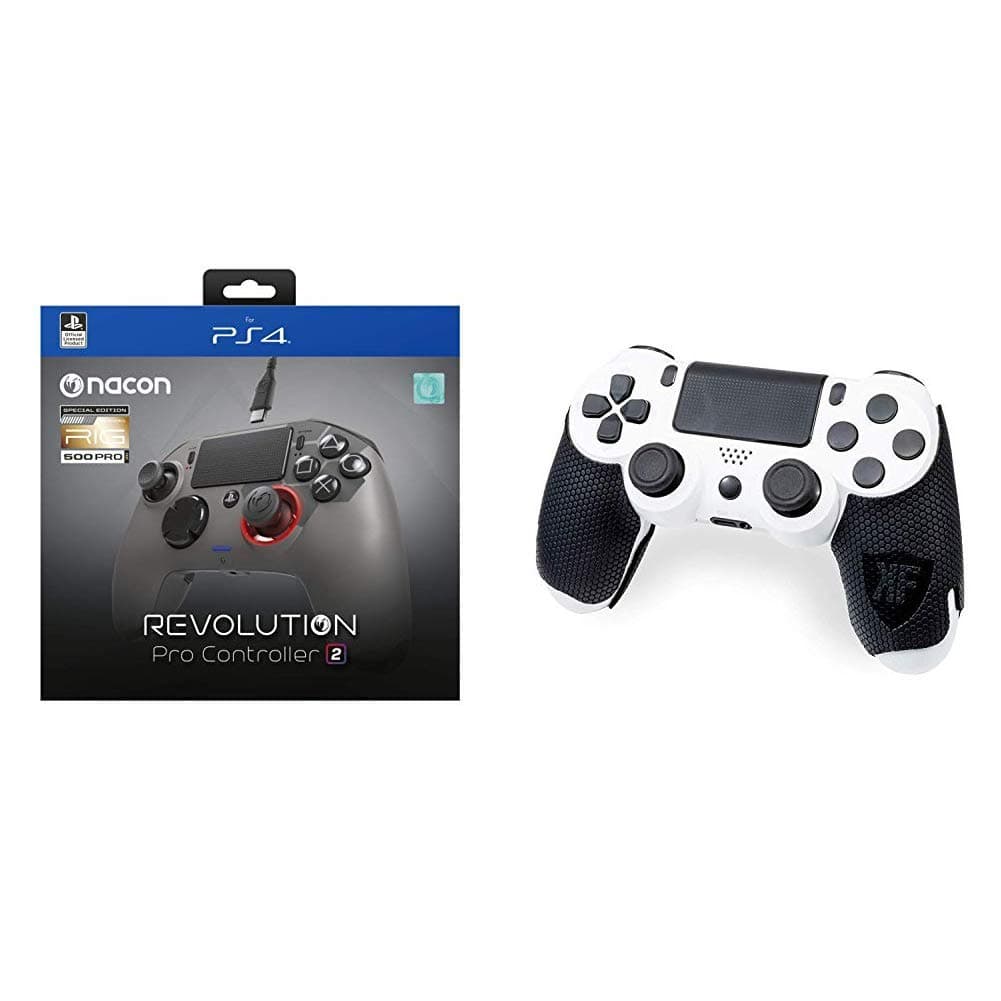 Nacon Revolution Pro Controller 2 - RIG Limited Edition (Black) + Kontrol Freek Thumb Grips for PS4