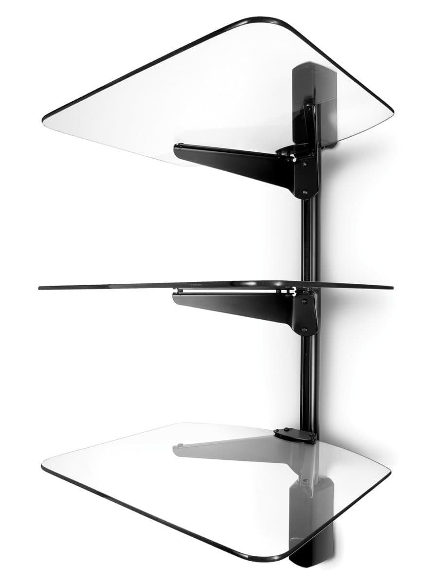Vantage Point AXWG03B 3-Shelf Glass Wall System