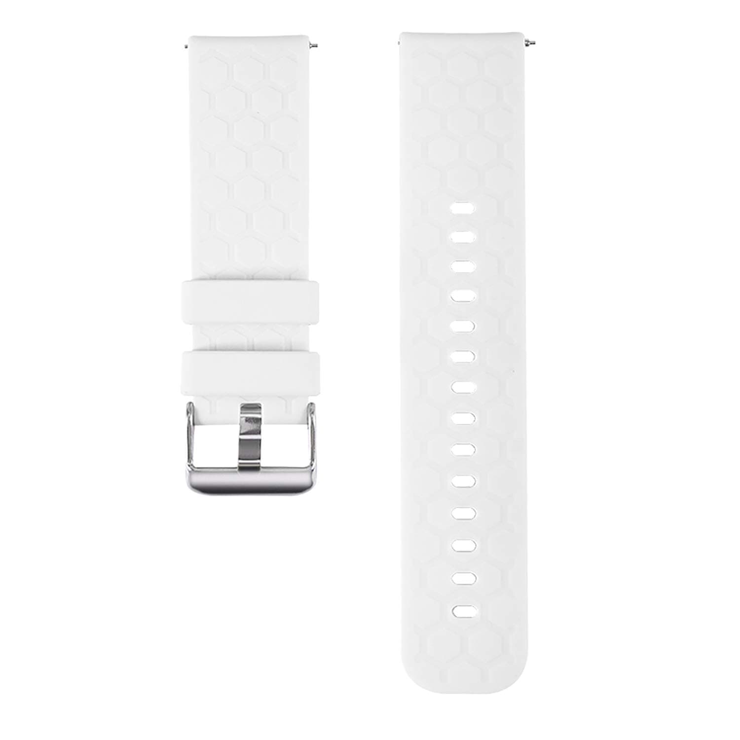 Compatible with Michael Kors Access Gen 4 MKGO Band, Replacement Soft Silicone Watch Strap Sport Wristband for Michael Kors Access Gen 4 MKGO Smartwatch(White)
