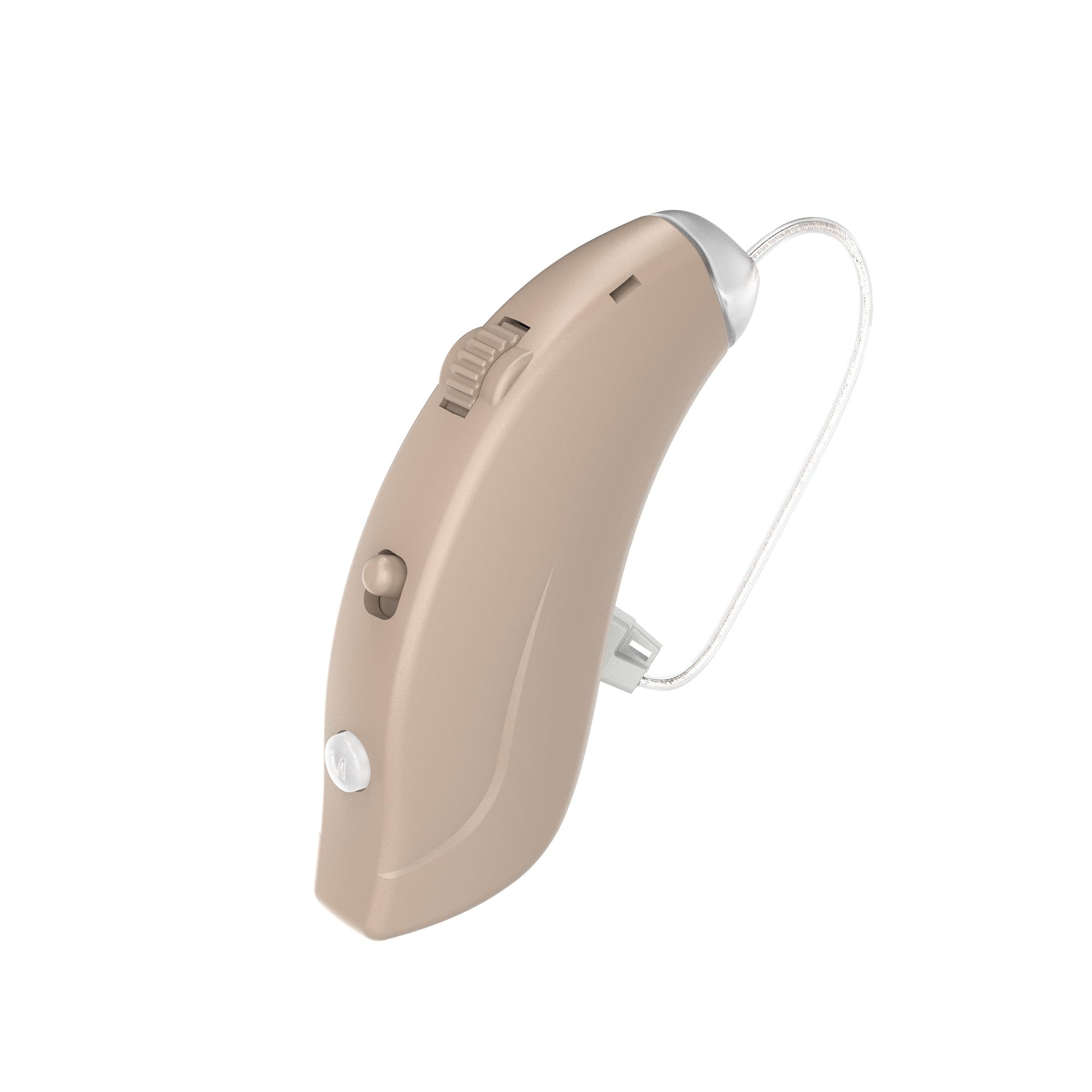 Hearing Aids for Seniors Rechargeable Hearing Aids Amplifiers with Bluetooth for Single Right Ear Hearing Loss Behind-The-Ear Ear Aid, Skin