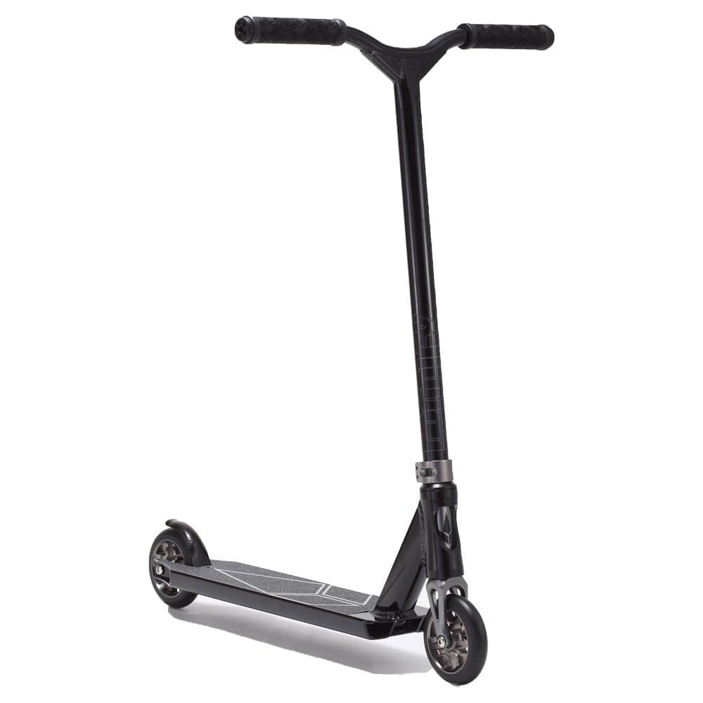 Envy Prodigy 2015 V3 Integrated Pro Scooter - This pro scooter is the best on the market today! Features 110mm U-Spoke Wheels (will accept up to 120mm) with Abec 9 bearings; 6 series IHC Aluminum forged/ CNC Fork; Fully Integrated; CNC Prodigy 2-bolt Clamp; 4130 Cro-Mo bards 21.6 high x 19.3 wide; Colors: Teal, Black, Green, GunMetal, Polished, Red; Trick Scooter; Complete Scooter; Freestyle Scooter (Black)