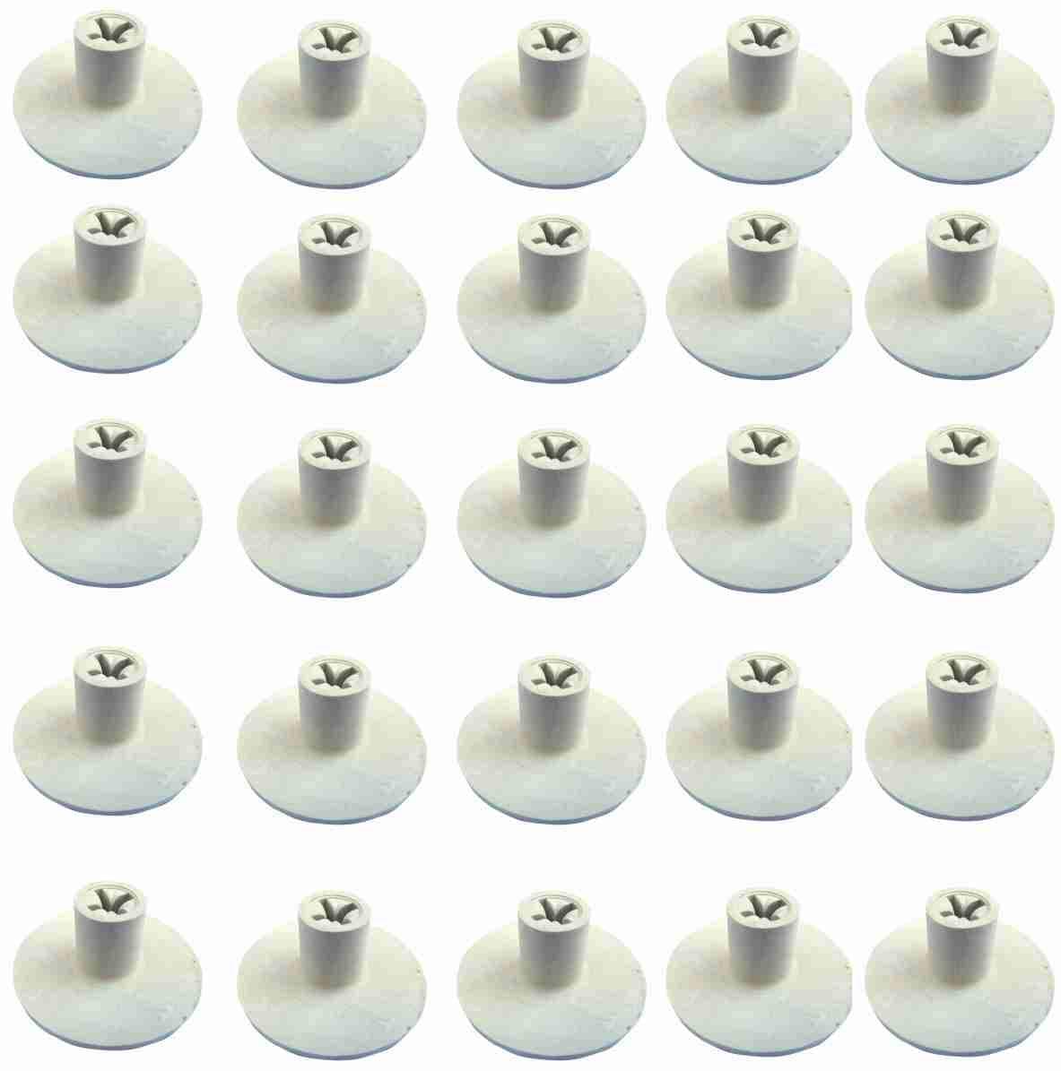 Golf Rubber Tee's - White Criss Cross Tee Peg - Pack of 25