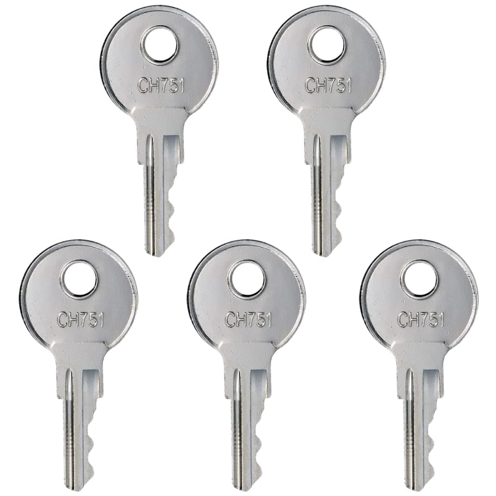 5 Pcs RV Replacement Baggage Door Key Ch751 Trailer Camper Compartment Door Hatch Key CH 751 RV Standard Key Set