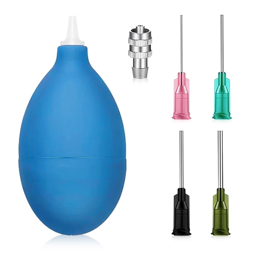 Pottery Spray Bottle, Pottery Tools Supplies Ceramic Precision Applicator, Slip Trailing Pottery Glaze Squeeze BottleGlazes Applicator with 5 Attachment Nozzles & 1 Adapter
