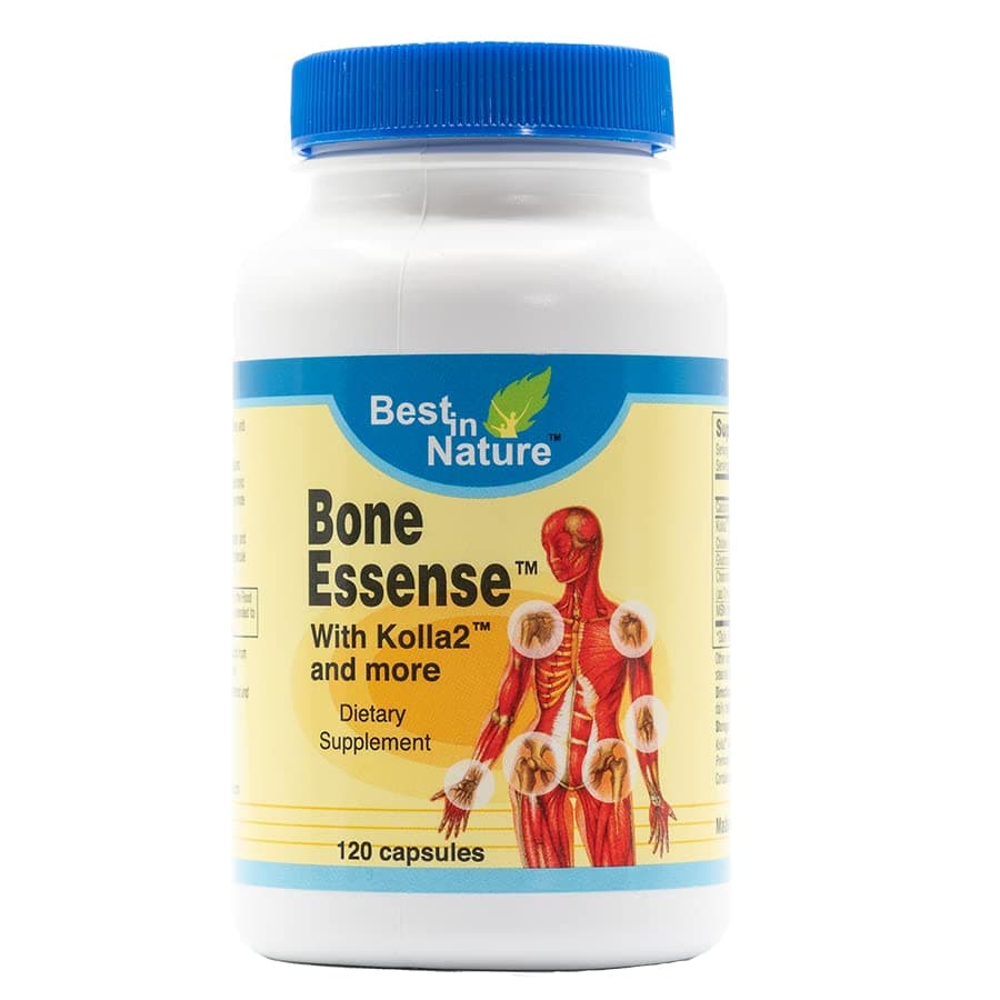 Bone and Joint Supplement with Kolla2 and More - Unique Formula for Bone and Joint Health. (120 Count). Best in Nature Bone Essence