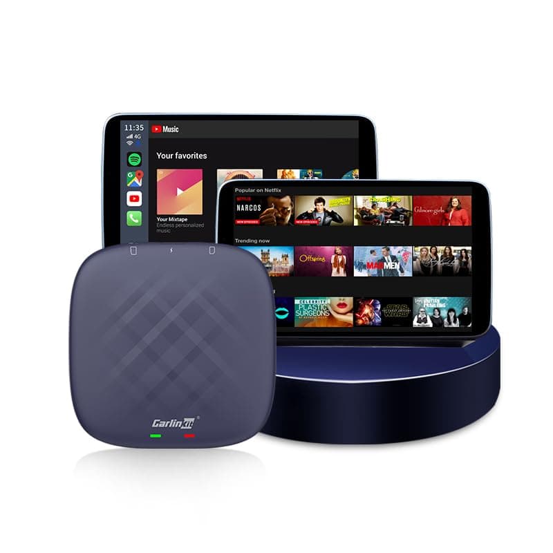 Wireless CarPlay Adapter CarlinKit Ai Box The RAM/ROM/CPU Used by is Ultra Version. Android 13.0 System SM6225 8core Adreno 610 8GB+128GB Supports expanded Memory(512GB), Plug & Play Wired to Wireless