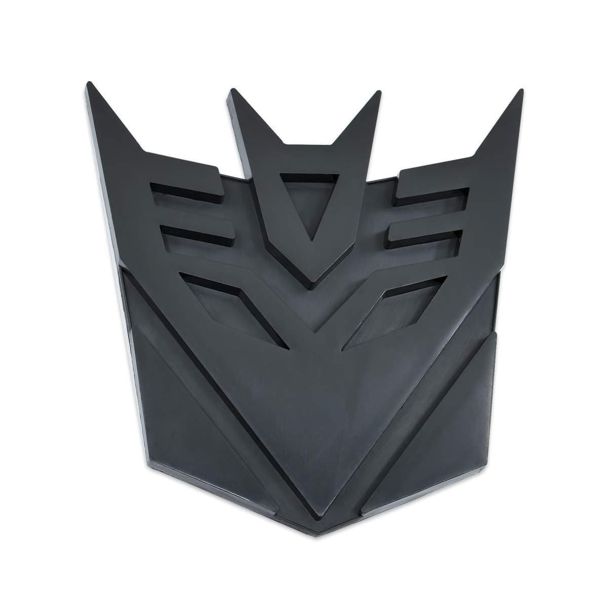 The Masonic Exchange Transforming Auto Robot Decepticon Auto Emblem - [Black][3 1/2'' Tall]