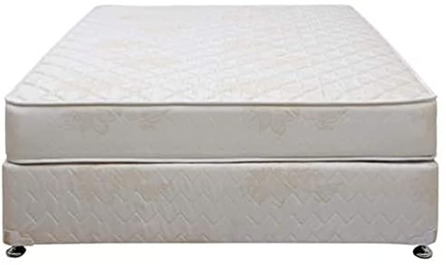Relaxing Devan Bed with Spring Mattress 90cm x 190cm, Off White, DevanBed, Twin