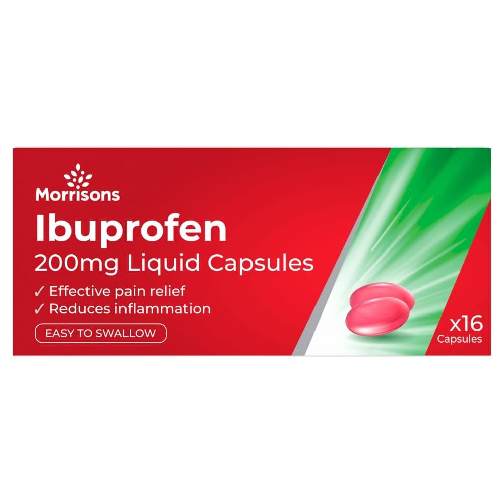Morrisons Ibuprofen Liquid Gels 16pk