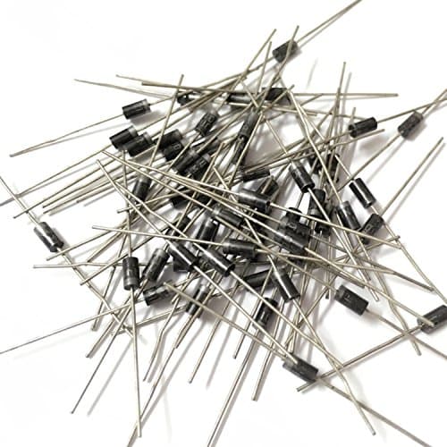 100x 1N4001 Molded Plastic Case Rectifier Diodes, 1A, 50V DO-41