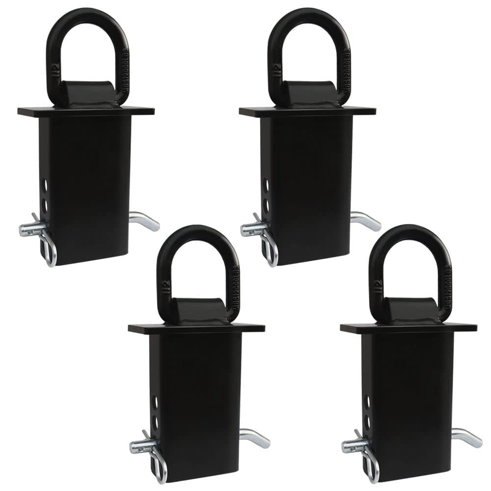 4PCS Trailer Stake Pocket D Ring Tie Downs Fit for Flated Trucks and Trailers with Standard 2" x 4" Stake Pockets