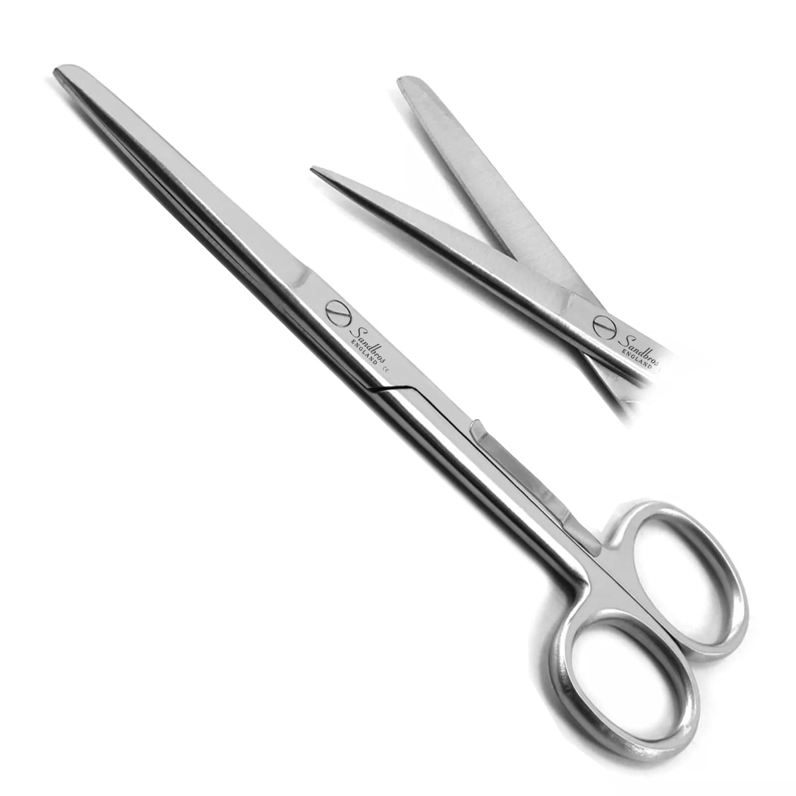 Nurses Stainless Steel Sharp/Blunt Scissors with Pocket Clip 130mm