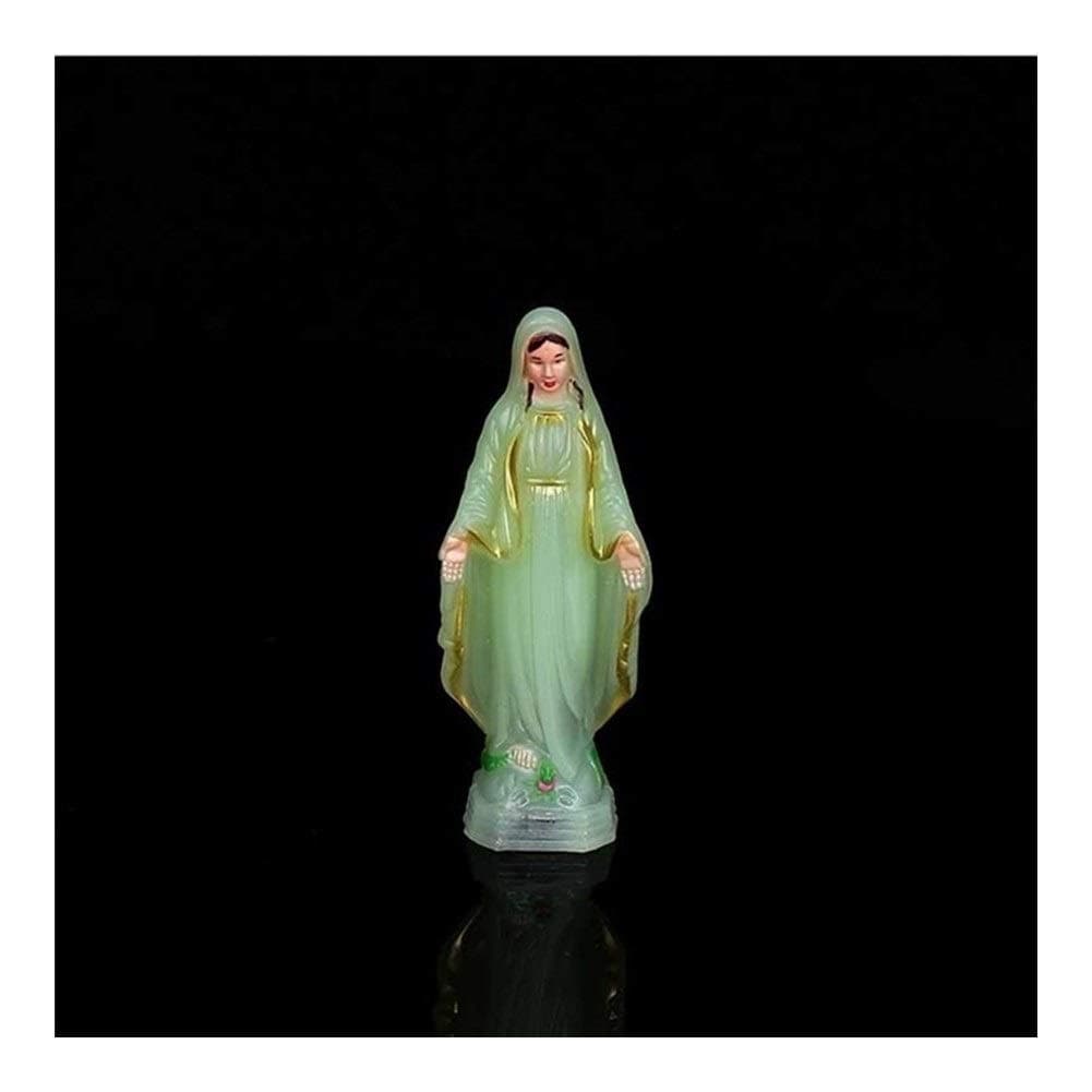 Chenran Catholic Plastic Blue Mary Statue Handmade Virgin Mary Statue Jesus Home Decoration Gift Gift (Metal color : TSSM02)