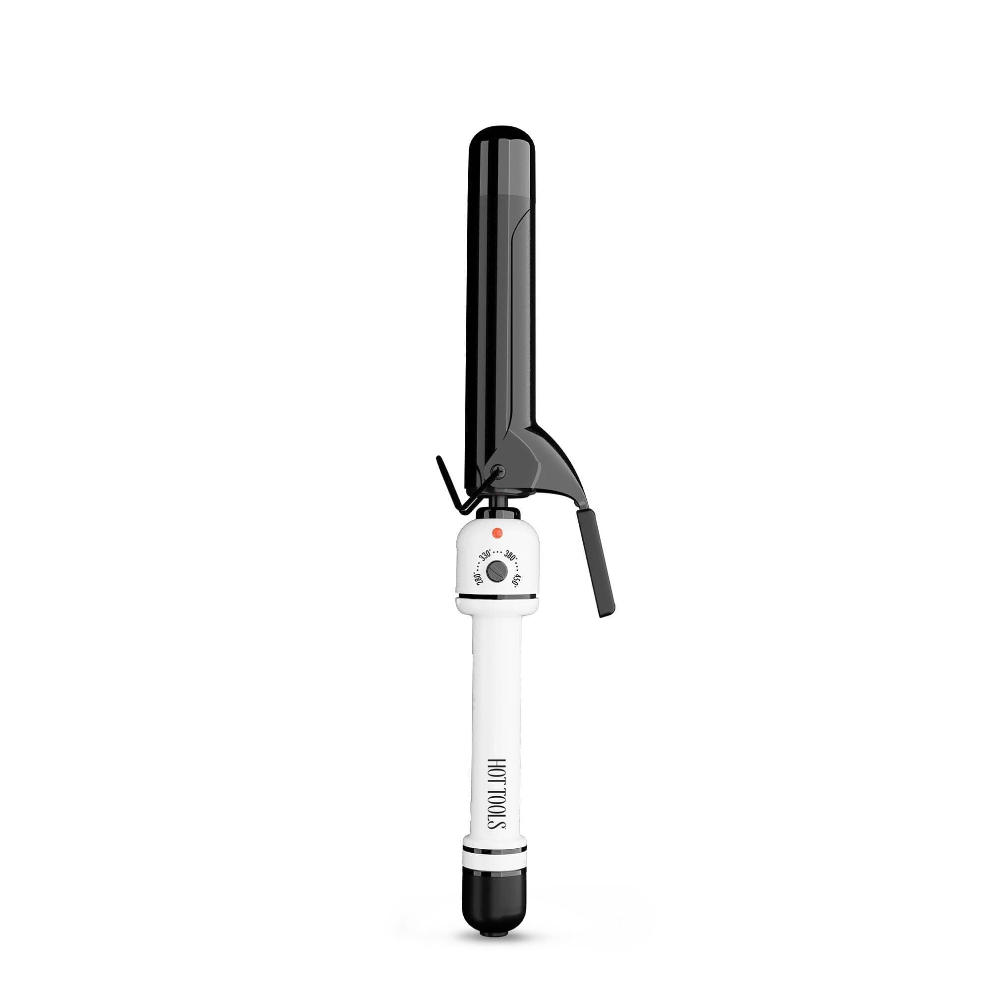 HTBW45 Spring Curling Iron, Black/White, 1 1/4 Inches