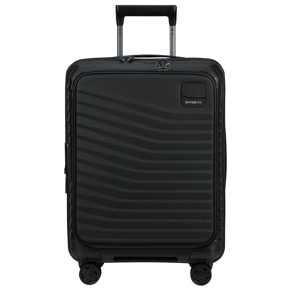 Intuo - Spinner S, Expandable Hand Luggage, 55 cm, 42/48 L, Black (Black)