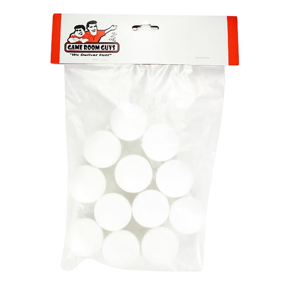 Game Room Guys Dynamo Shelti Foosballs Smooth - 12 White