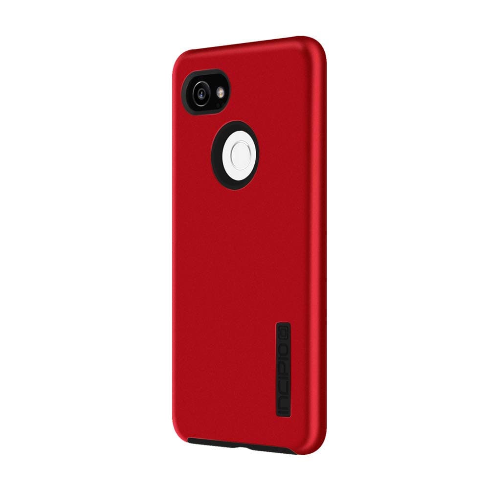 Incipio DualPro Google Pixel 2 XL Case with Shock-Absorbing Inner Core & Protective Outer Shell for Google Pixel 2 XL - Iridescent Red/Black