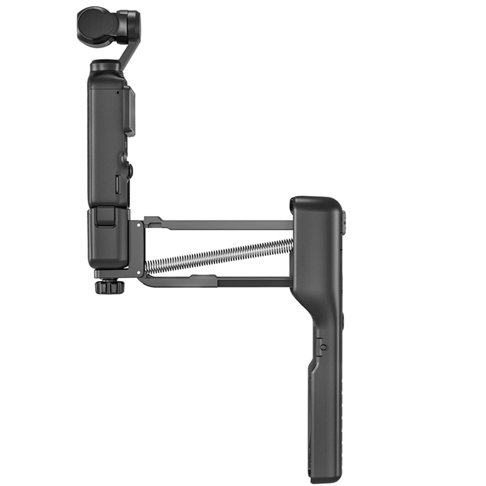 Handheld Stabilizer for DJI Osmo Pocket 3 Head Handheld Stabilizer Collapsible Z-Axis Shock Absorber Compatible with DJI Osmo Pocket Camera Gimbal (Black)
