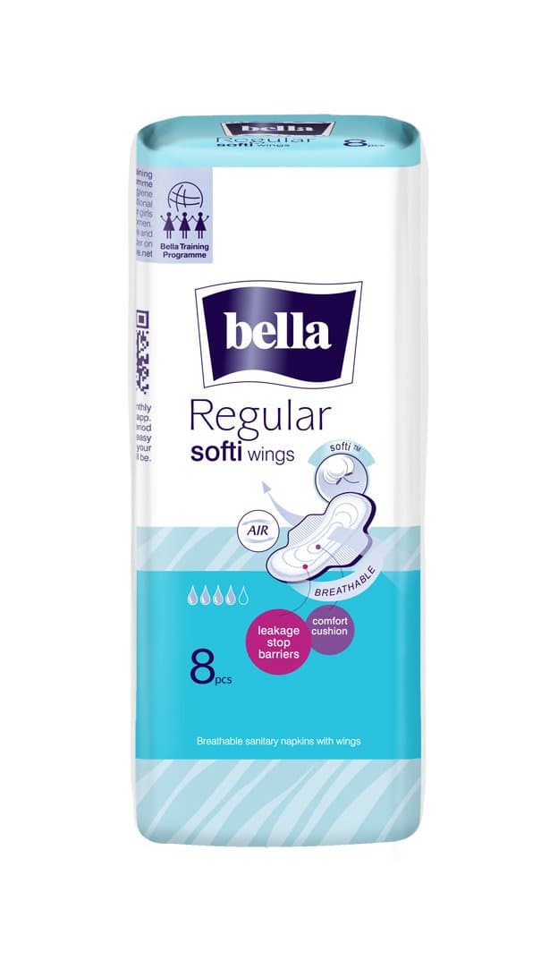 Bella Regular Softi Wings Classic Sanitary Pads - 8 Pieces