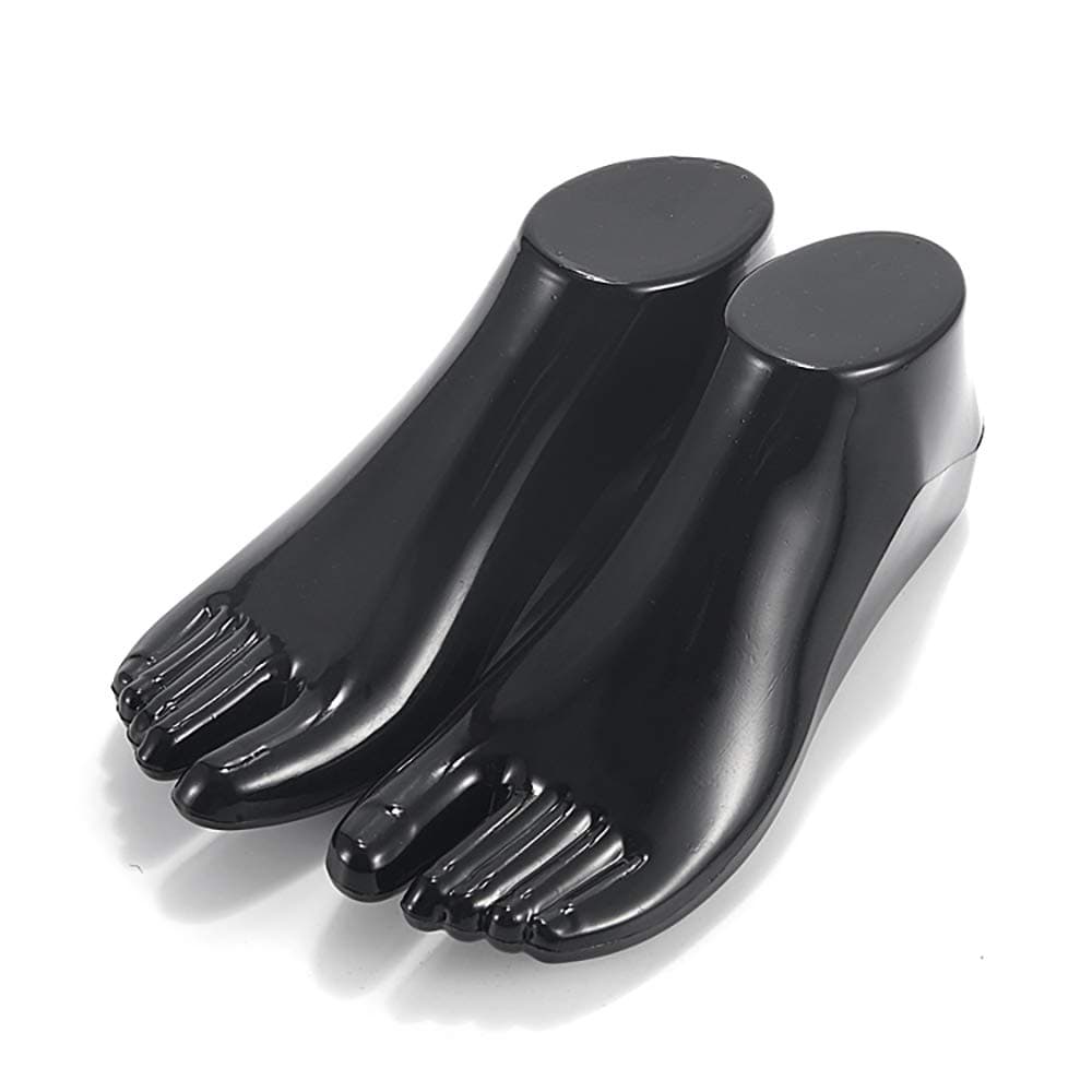 Female Plastic Foot Model Tools for Sandals Display (Black)