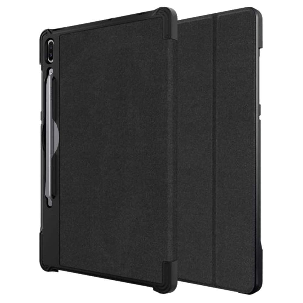 Verizon Case for Samsung Galaxy Tab S6 10.5 | Screen Protector | Shock Proof Stand | S Pen Holder | Hard TPU Back | Tablet Cover [SM-T860, SM-T865] Smart Cover | Auto Sleep-Wake | Folio | Black